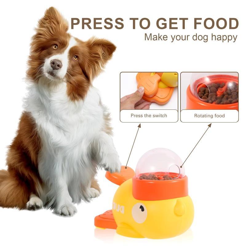 Dog Puzzle Feeder Interactive Pet Food Treat Dispenser Cartoon Duck Design Anti-slip Pets Automatic Feeder Toys For Dog Training Pet Products - photo 5