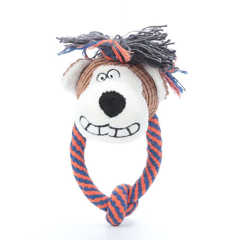 Pet Supplies Dog Cotton Rope Toys Sound Grinding Teeth Cleaning Toys - photo 4