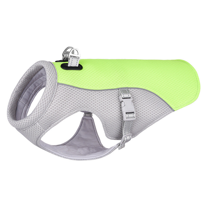 Summer Pet Dog Cooling Vest Heat Resistant Cool Dogs Clothes Breathable Sun-proof Clothing For Small Large Dogs Outdoor Walking - photo 15