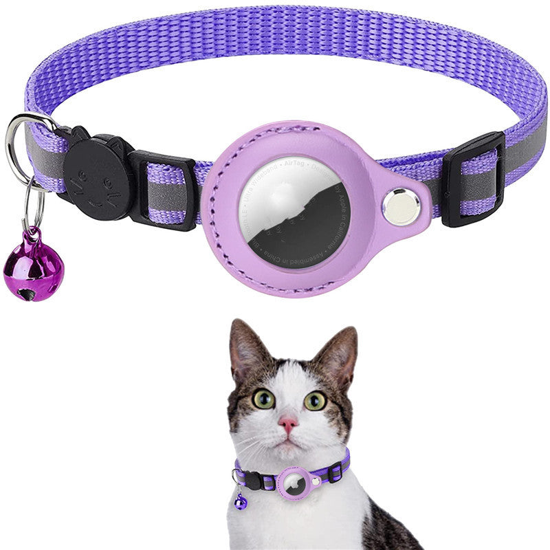 Reflective Collar Waterproof Holder Case For Airtag Air Tag Airtags Protective Cover Cat Dog Kitten Puppy Nylon Collar - photo 21