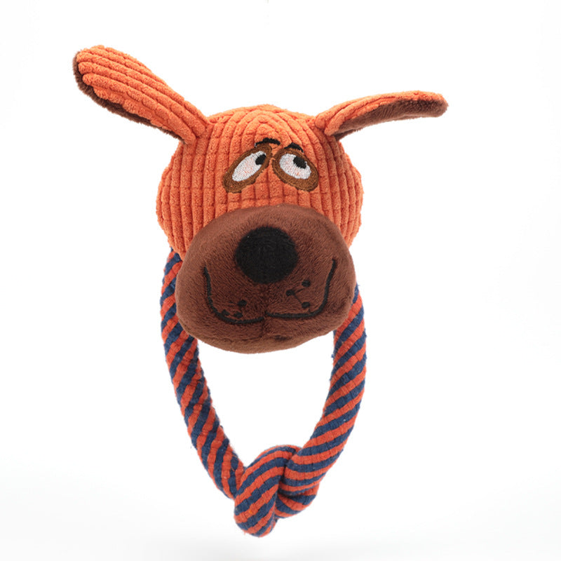 Pet Supplies Dog Cotton Rope Toys Sound Grinding Teeth Cleaning Toys - photo 3