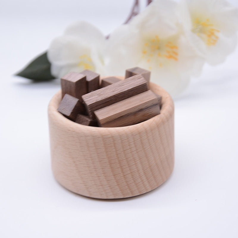 Small Firewood Pile Essential Oil Wood Aromatherapy Aroma Diffuser Black Walnut Beech Wood Car Decorations - photo 5